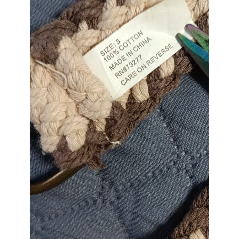 Wide Cotton Rope Belt - Picture 4 of 5